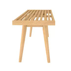 Entryway Bench, Solid Wood End of Bed Bench for Bedroom, Hallway, Porch, 56.25