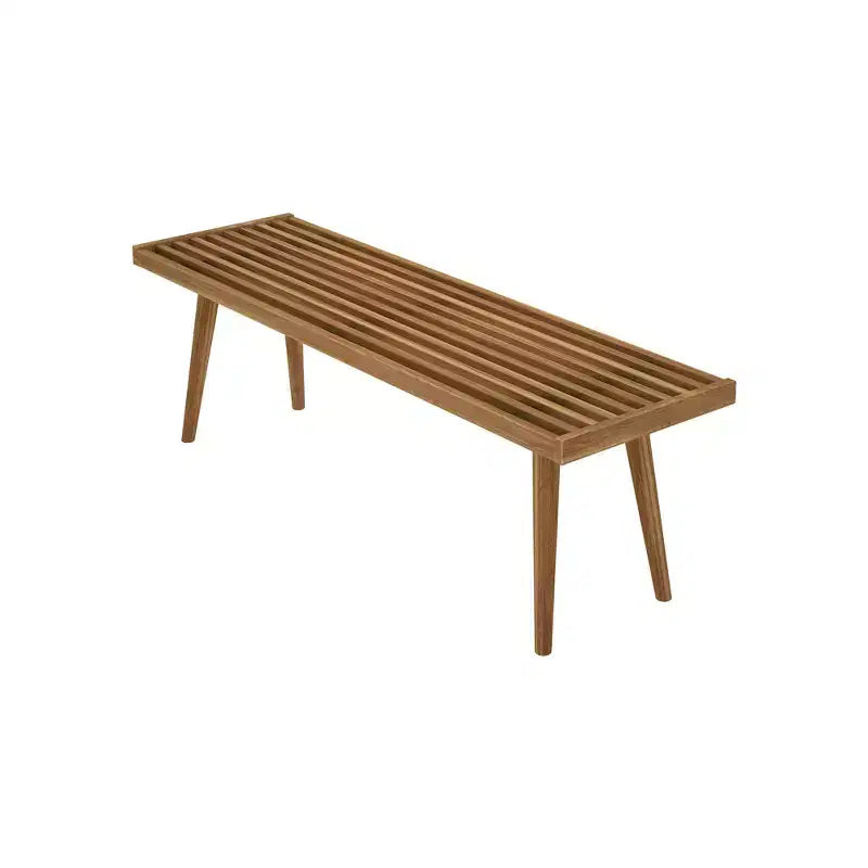 Entryway Bench, Solid Wood End of Bed Bench for Bedroom, Hallway, Porch, 56.25