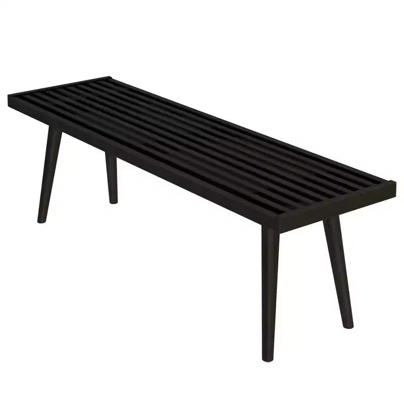 Entryway Bench, Solid Wood End of Bed Bench for Bedroom, Hallway, Porch, 56.25