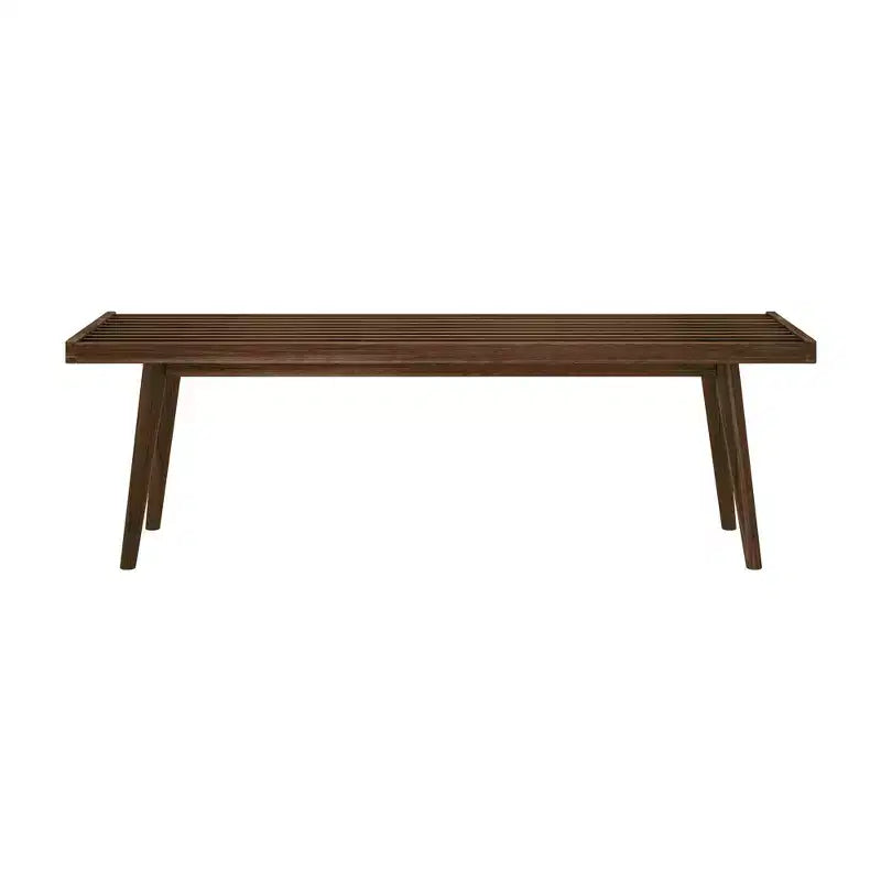 Entryway Bench, Solid Wood End of Bed Bench for Bedroom, Hallway, Porch, 56.25