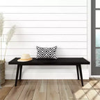 Entryway Bench, Solid Wood End of Bed Bench for Bedroom, Hallway, Porch, 56.25
