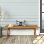 Entryway Bench, Solid Wood End of Bed Bench for Bedroom, Hallway, Porch, 56.25