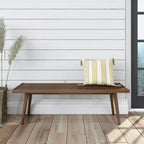 Entryway Bench, Solid Wood End of Bed Bench for Bedroom, Hallway, Porch, 56.25